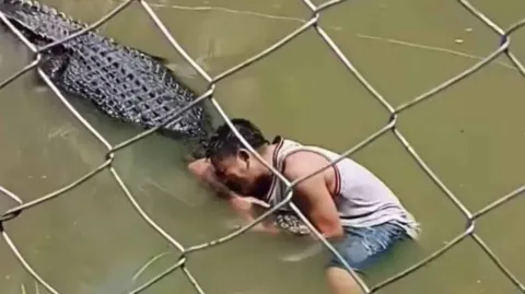 Vídeo chocante mostra momento em que turista é atacado por c