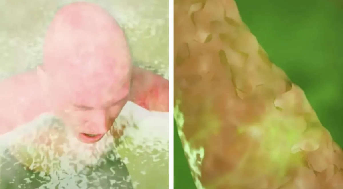 Vídeo horripilante mostra homem dissolvido em fonte termal d