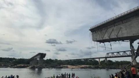 Vídeo mostra momento em que ponte que liga Maranhão e Tocant