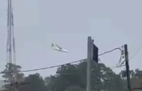 Vídeo mostra queda de avião em Vinhedo, São Paulo